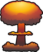 Mushroom cloud clipart