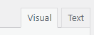 Two tabs labeled Visual and Text